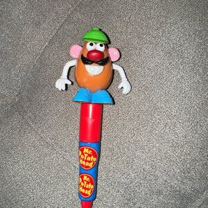 Mr. Potato Head Pen, Retraceable blue ballpoint Pen/2002/Hasbro / USED see info